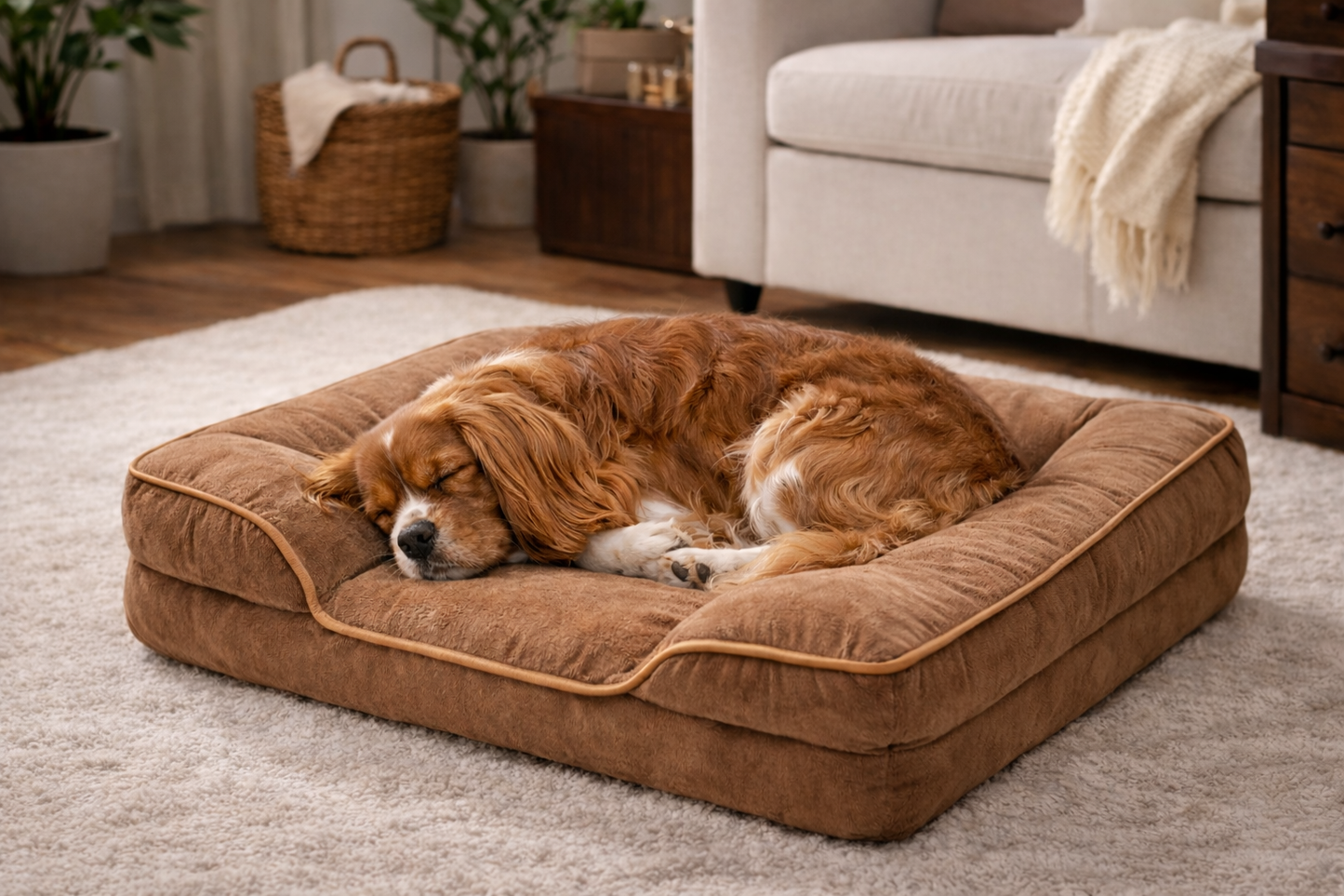 LuxeLounge Orthopedic Pet Bed 🐾