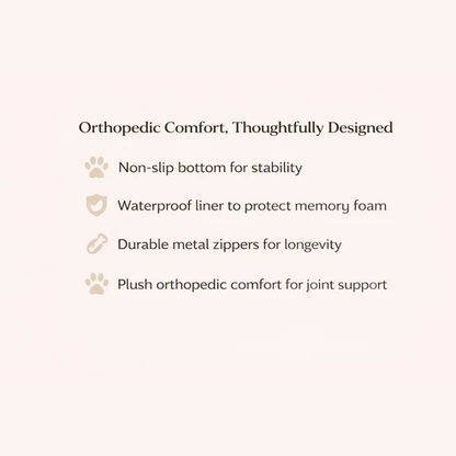 LuxeLounge Orthopedic bed 🐾