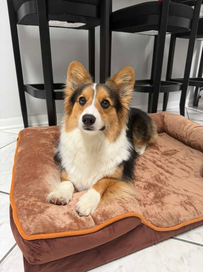 LuxeLounge™ Orthopedic Pet Bed – Gray