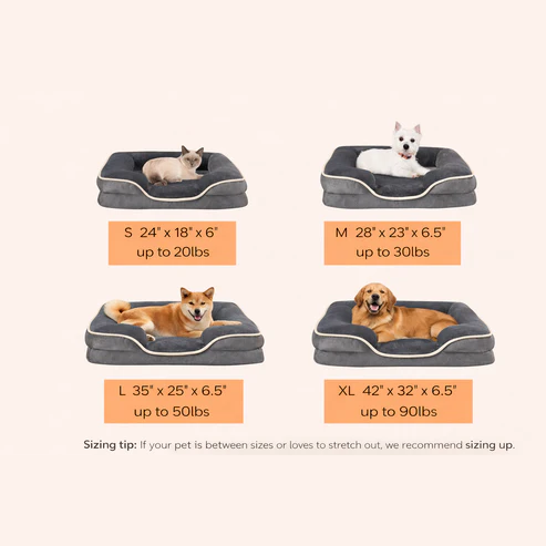 LuxeLounge Orthopedic bed 🐾