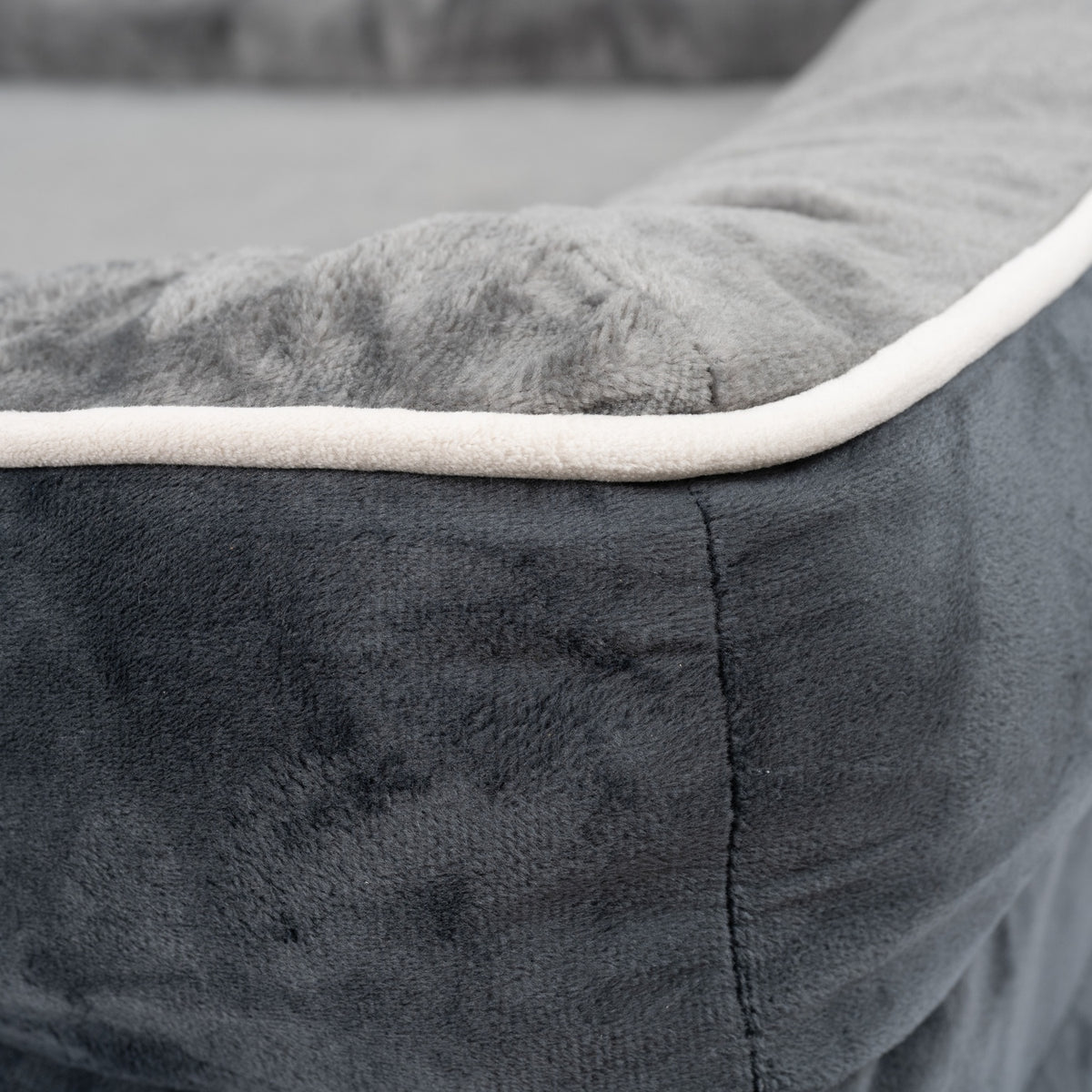 LuxeLounge™ Orthopedic Pet Bed – Gray