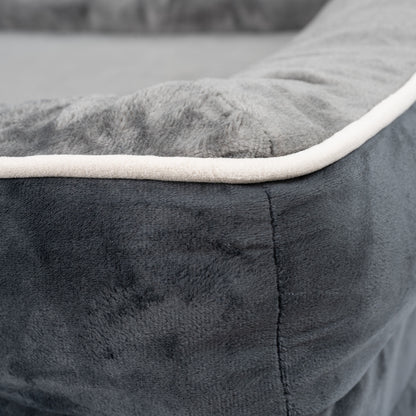 LuxeLounge™ Orthopedic Pet Bed – Gray