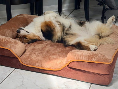 LuxeLounge™ Orthopedic Pet Bed – Gray