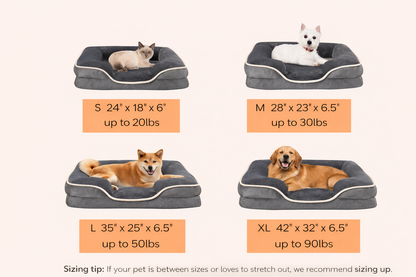 LuxeLounge Orthopedic Pet Bed 🐾