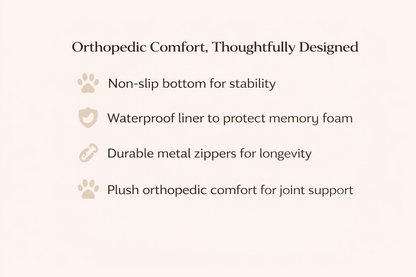 LuxeLounge Orthopedic Pet Bed 🐾